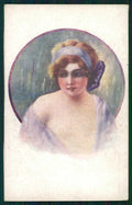 Artist Signed Glamour Fashion Lady serie 2-3 cartolina TC1461 – fronte