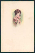 Artist Signed Glamour Fashion Lady serie 476M-3 cartolina TC1469 – fronte