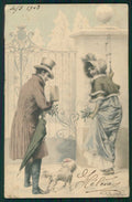 Artist Signed Wichera Viennoise Couple MM Vienne ABRASA cartolina TC1491 – fronte