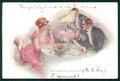 Artist Signed Viennoise Romantic Couple MM Vienne serie 578 cartolina TC1528 – fronte