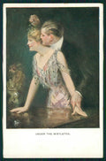 Artist Signed Underwood Couple MM Vienne serie 834B STRAPPINO cartolina TC1559 – fronte