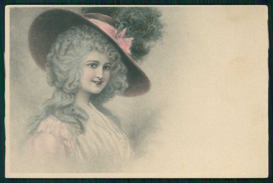 Artist Signed Viennoise Lady MM Vienne serie 112 cartolina TC1562 – fronte