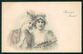 Artist Signed Viennoise Lady MM Vienne serie 346 cartolina TC1563 – fronte