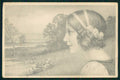 Artist Signed Viennoise Lady MM Vienne serie 250 PIEGHINA cartolina TC1579 – fronte