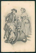 Artist Signed Printz Couple MM Vienne serie 594 ABRASA cartolina TC1615 – fronte