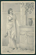 Artist Signed H. Ryland Viennoise Lady MM Vienne serie 328 cartolina TC1617 – fronte