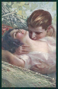 Artist Signed Guerzoni Romantic Couple serie 1028-4 cartolina TC1628 – fronte