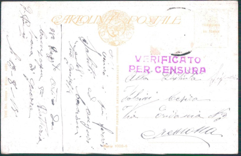 Artist Signed Guerzoni Romantic Couple serie 1028-6 cartolina TC1629 – retro