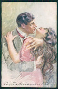 Artist Signed Guerzoni Romantic Couple serie 1026-5 cartolina TC1635 – fronte