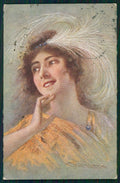 Artist Signed Guerzoni Lady serie 1032-2 cartolina TC1644 – fronte