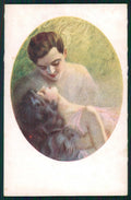 Artist Signed Guerzoni Romantic Couple serie 1033-4 cartolina TC1649 – fronte