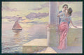 Artist Signed Guerzoni Romantic Couple serie 1034-4 cartolina TC1651 – fronte