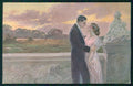 Artist Signed Guerzoni Romantic Couple serie 1035-4 cartolina TC1655 – fronte