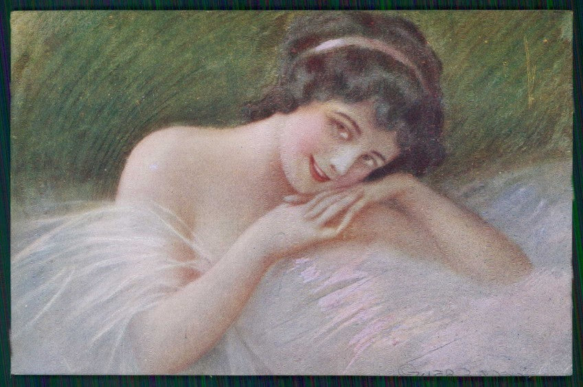 Artist Signed Guerzoni Lady serie 2688-4 cartolina TC1657 – fronte