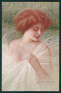 Artist Signed Guerzoni Lady serie 2687-2 cartolina TC1661 – fronte