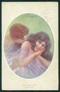 Artist Signed Guerzoni Romantic Couple serie 526-6 cartolina TC1665 – fronte