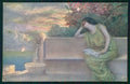 Artist Signed Guerzoni Lady serie 1039-6 cartolina TC1678 – fronte