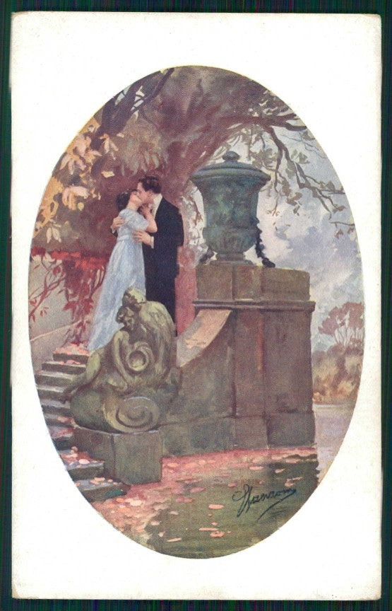 Artist Signed Guerzoni Romantic Couple serie 1040-4 cartolina TC1681 – fronte