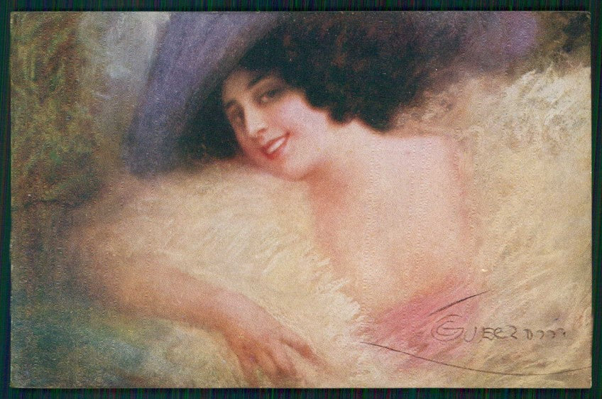Artist Signed Guerzoni Lady serie 2688-5 cartolina TC1700 – fronte