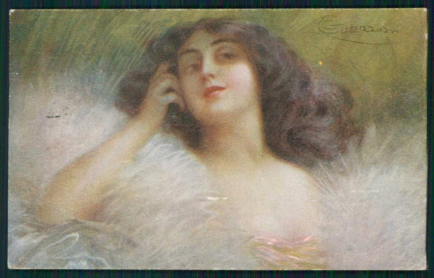 Artist Signed Guerzoni Lady serie 2688-6 cartolina TC1701 – fronte