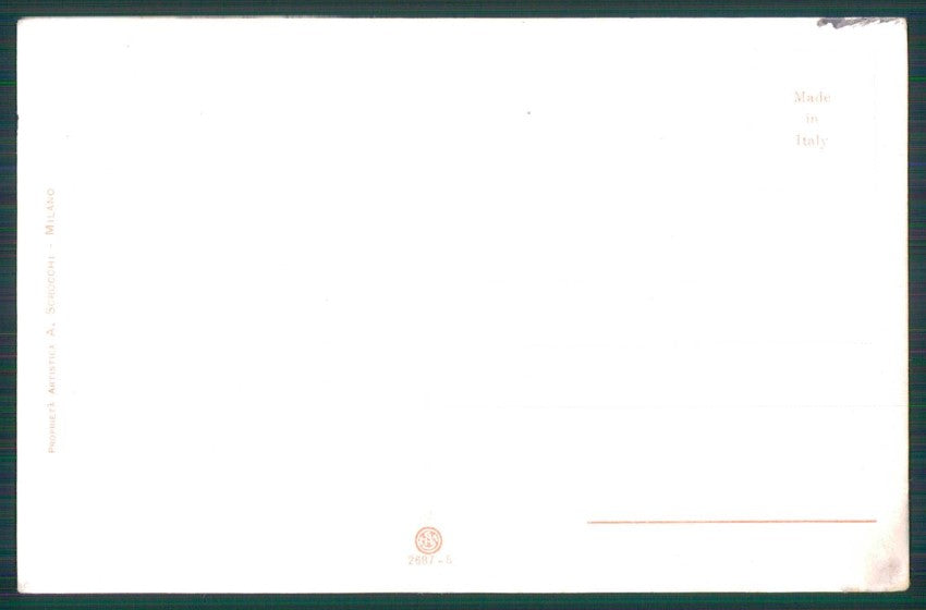 Artist Signed Guerzoni Lady serie 2687-5 ABRASA cartolina TC1705 – retro