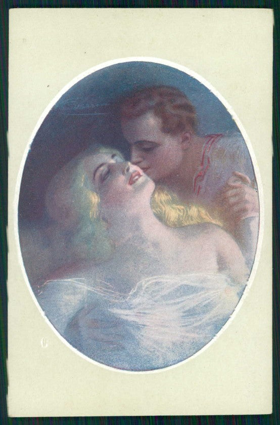 Artist Signed Guerzoni Romantic Couple serie 340-2 cartolina TC1717 – fronte