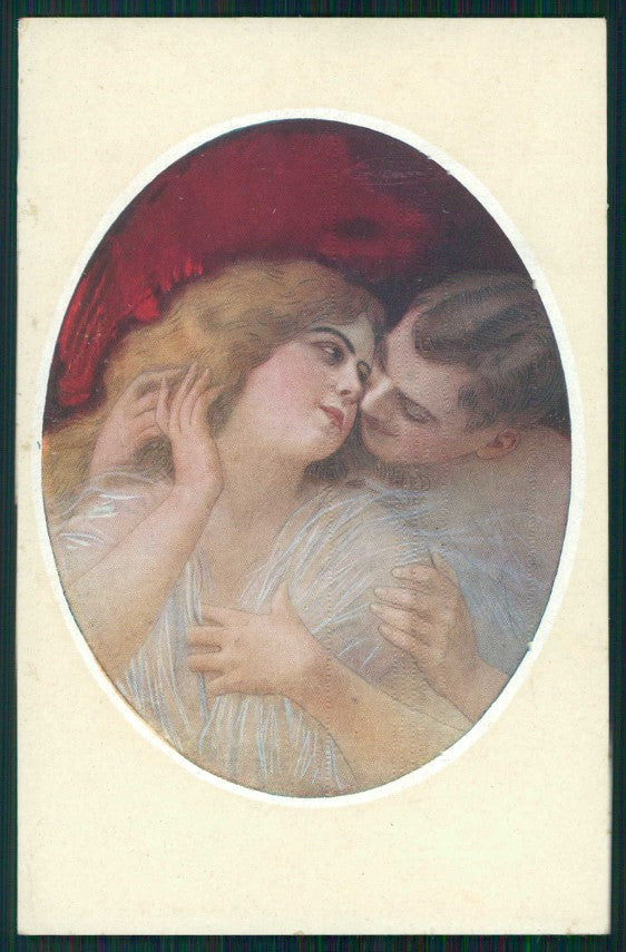 Artist Signed Guerzoni Romantic Couple serie 340-2 cartolina TC1719 – fronte