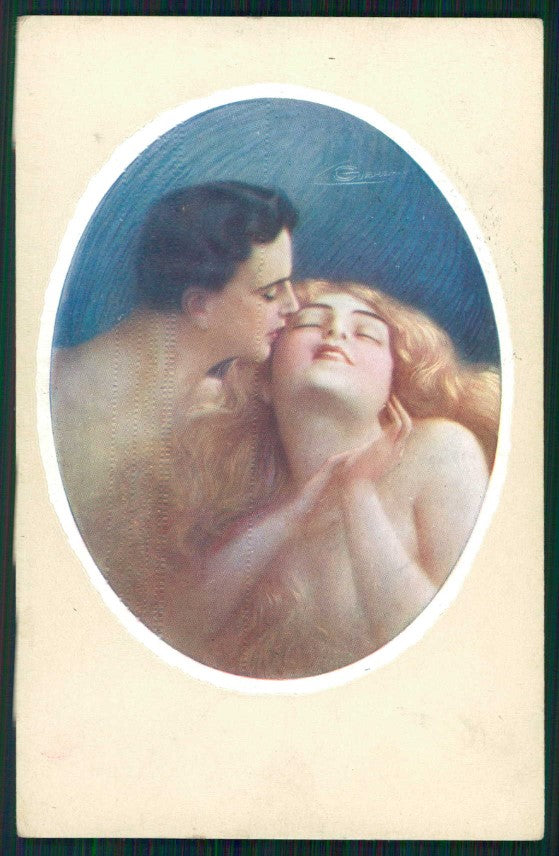 Artist Signed Guerzoni Romantic Couple serie 340-2 cartolina TC1720 – fronte