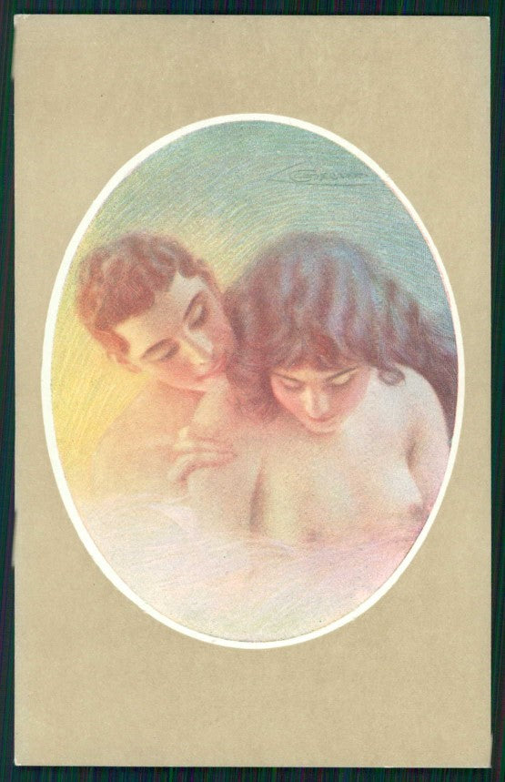 Artist Signed Guerzoni Romantic Couple serie 340-6 cartolina TC1722 – fronte