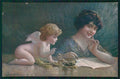 Artist Signed Guerzoni Lady Cupid serie 1006-5 cartolina TC1734 – fronte