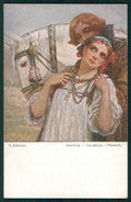 Artist Signed Solomko Russia Russian Couple Lady TSN serie 12 cartolina TC1771 – fronte