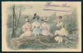 Artist Signed Viennoise Lady MM Vienne serie 257 cartolina TC1806 – fronte
