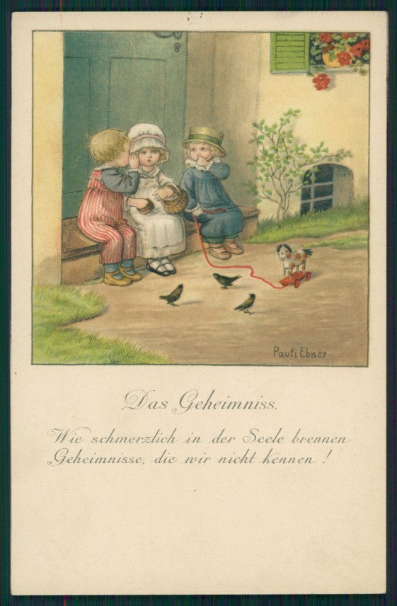 Artist Signed Pauli Ebner Children serie 1321 postcard TC2181 – fronte