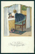 Artist Signed Pauli Ebner Children MM Vienne serie 1202 postcard TC2205 – fronte