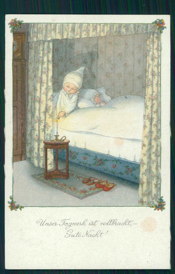 Artist Signed Pauli Ebner Children MM Vienne serie 1158 postcard TC2207 – fronte