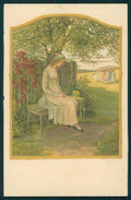 Artist Signed Pauli Ebner Girl serie 1406 postcard TC2214 – fronte