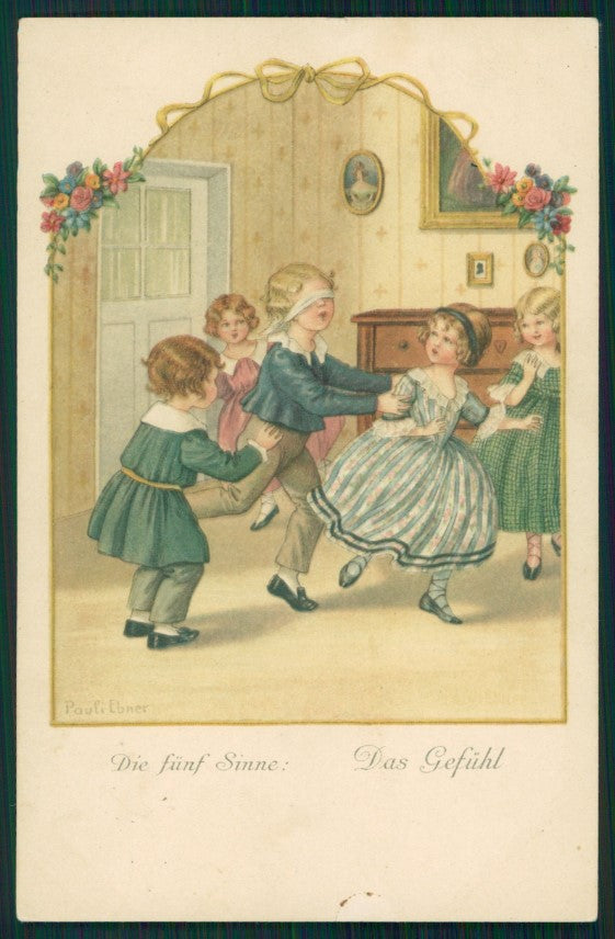 Artist Signed Pauli Ebner Children serie 1356 postcard TC2236 – fronte