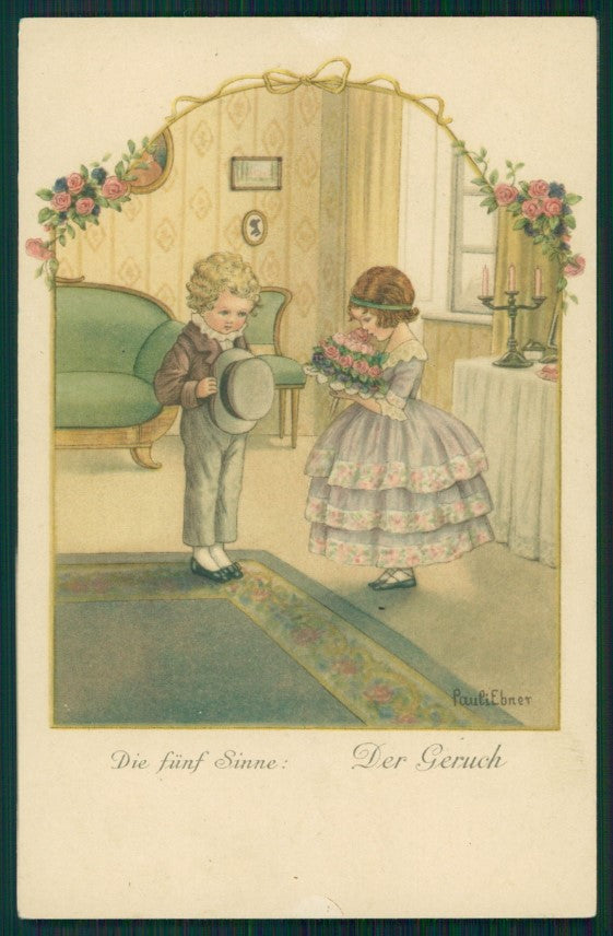 Artist Signed Pauli Ebner Children serie 1316 postcard TC2237 – fronte