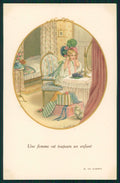 Artist Signed Pauli Ebner Lillte Girl serie 1428 postcard TC2253 – fronte