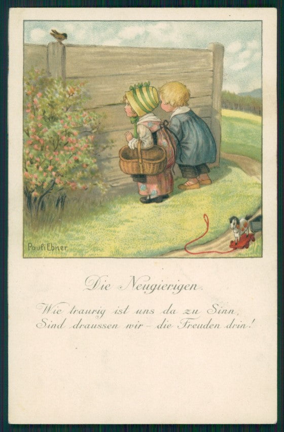 Artist Signed Pauli Ebner Children serie 1321 postcard TC2259 – fronte