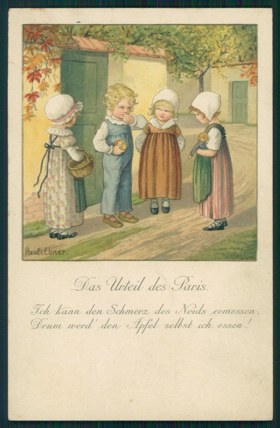 Artist Signed Pauli Ebner Children serie 1321 postcard TC2262 – fronte