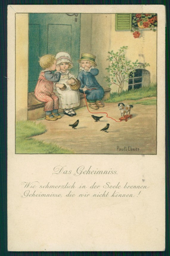 Artist Signed Pauli Ebner Children serie 1321 postcard TC2280 – fronte