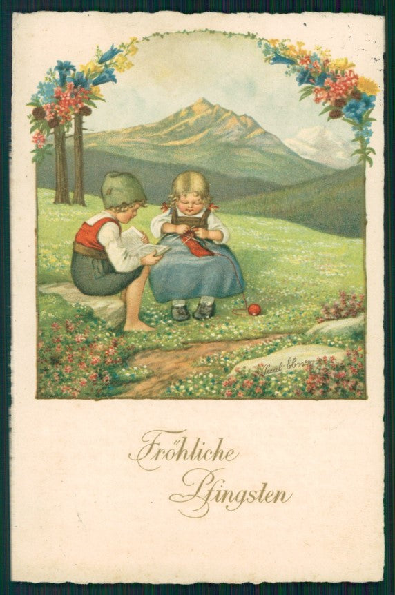 Artist Signed Pauli Ebner Children Dondorf serie 2459 postcard TC2297 – fronte