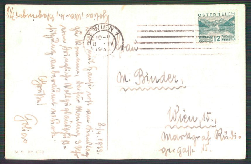 Artist Signed Pauli Ebner Children MM Vienne serie 1270 postcard TC2316 – retro