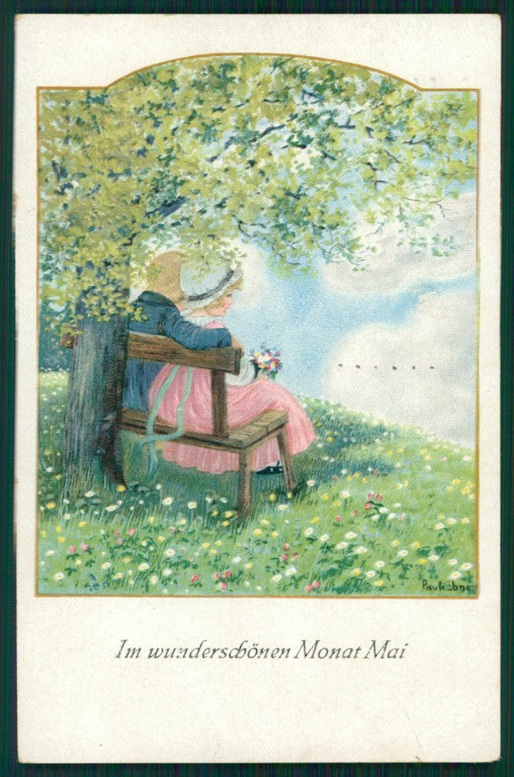 Artist Signed Pauli Ebner Children MM Vienne serie 1263 postcard TC2343 – fronte