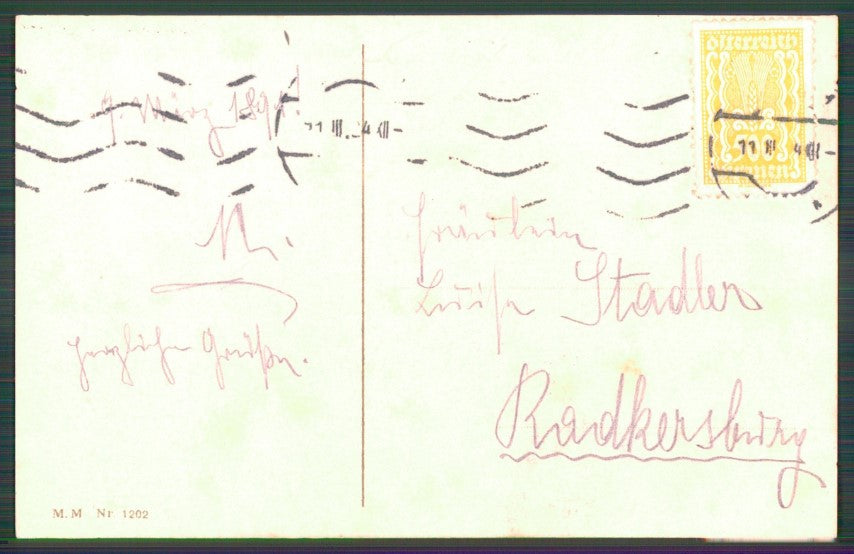 Artist Signed Pauli Ebner Children MM Vienne serie 1202 postcard TC2344 – retro
