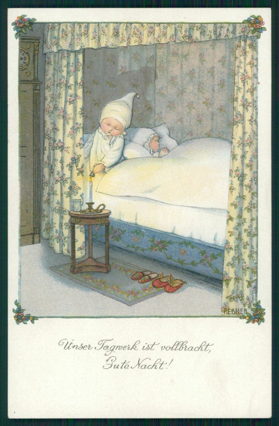 Artist Signed Pauli Ebner Children MM Vienne serie 1158 postcard TC2348 – fronte