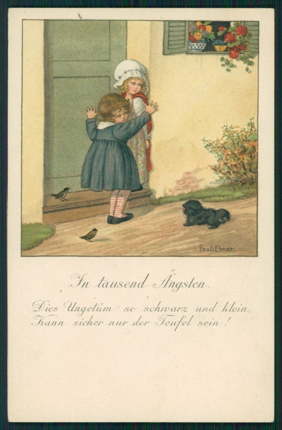 Artist Signed Pauli Ebner Children serie 1321 postcard TC2356 – fronte