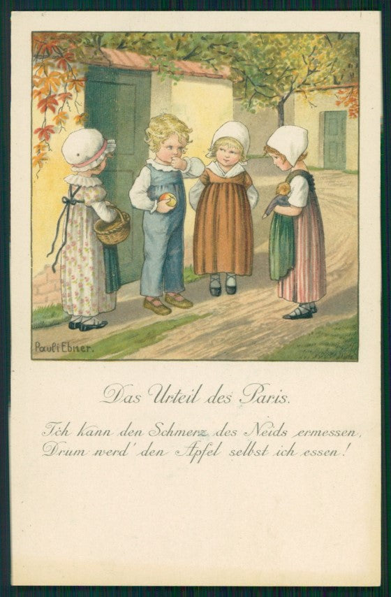 Artist Signed Pauli Ebner Children serie 1321 postcard TC2368 – fronte