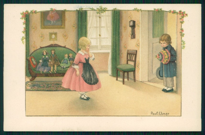 Artist Signed Pauli Ebner Children serie 1362 postcard TC2397 – fronte